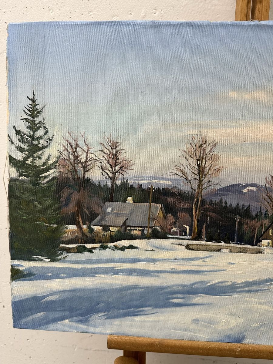 Dipinti: Winterlandschaft Ölgemälde signiert Marek – Usato da Ebikon venduto da Gaenggeliwaar 1