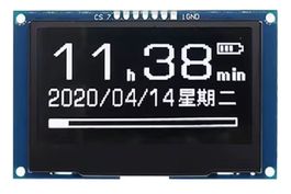 2,42 Zoll OLED-Anzeigemodul 128 x 64 SSD1309 SPI I2C weiss