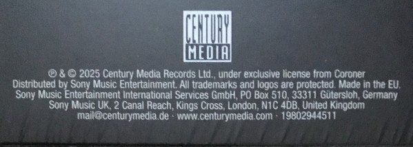 Dischi in vinile: Coroner – Dissonance Theory – Nuovo e nell'imballaggio originale da Brittnau venduto da Zibu 2