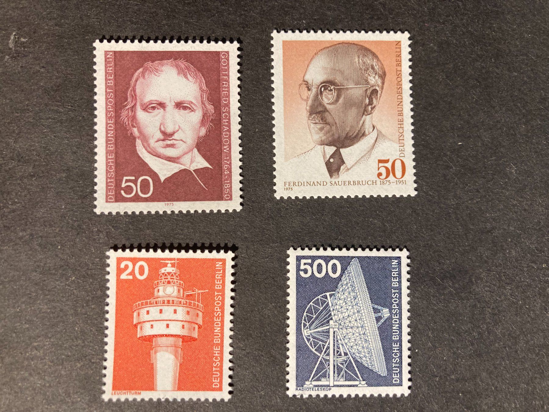 Alle Briefmarken: BRD Berlin 1975 Lot Einzelwerte 1.HJ postfrisch/ungebraucht – Neu (gemäss Beschreibung) aus Winterthur von schnueps