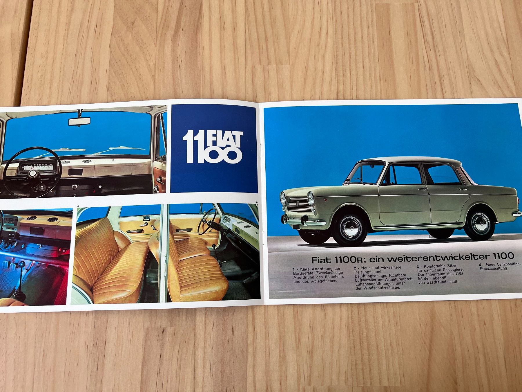 Fiat Documenti: FIAT 1100 Verkaufsprospekt – Usato da Münchenbuchsee venduto da Atego 1