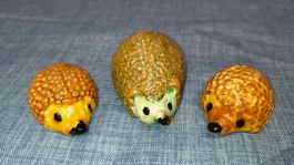 3er Set Igel aus Keramik