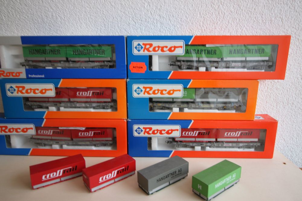Roco CC 6 wagons Hupac (BLS CFF) Crossrail – Hangartner (Gebraucht) in ...
