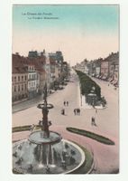 Postkarte La Chaux-de-Fonds Fontaine Monumentale 21.04.1910