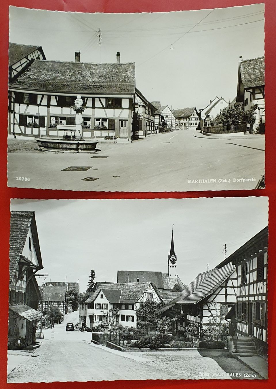 Cartoline postali: 2 Ansichtskarten von Marthalen ZH – Usato da Kreuzlingen venduto da Rschweiz1