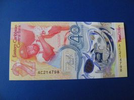 2 Dollar Schein - Selten und Neuwertig aus Karibik!