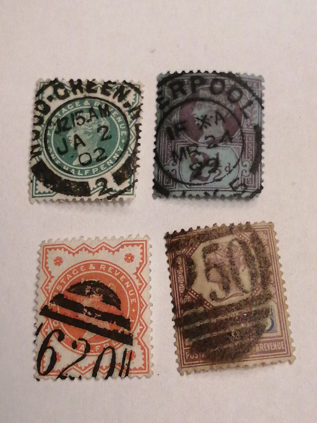 Tutti i francobolli: 4mal QV 1874 bis 1881  – Usato da Happerswil venduto da tschergi