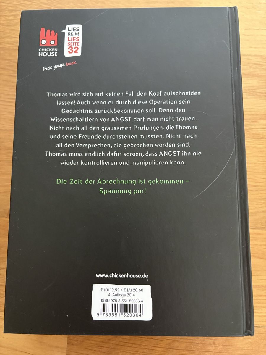Bücher: James Dashner: Die Auserwählten  – Gebraucht aus Baden von Susanne_AC 4