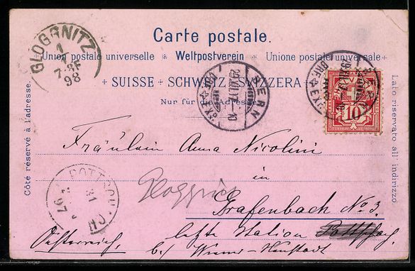 Ansichtskarten: Litho Bern, Zeitglockenthurm und Bäreng – Gebraucht aus Berlin von bartko-reher 1