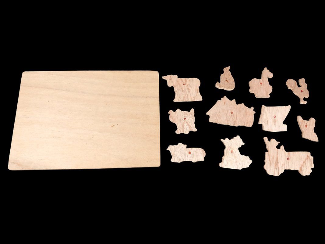Eichhorn Puzzle: Holz-Steckpuzzle Bauernhof – Usato da Hünenberg venduto da Restwert_Zug 2