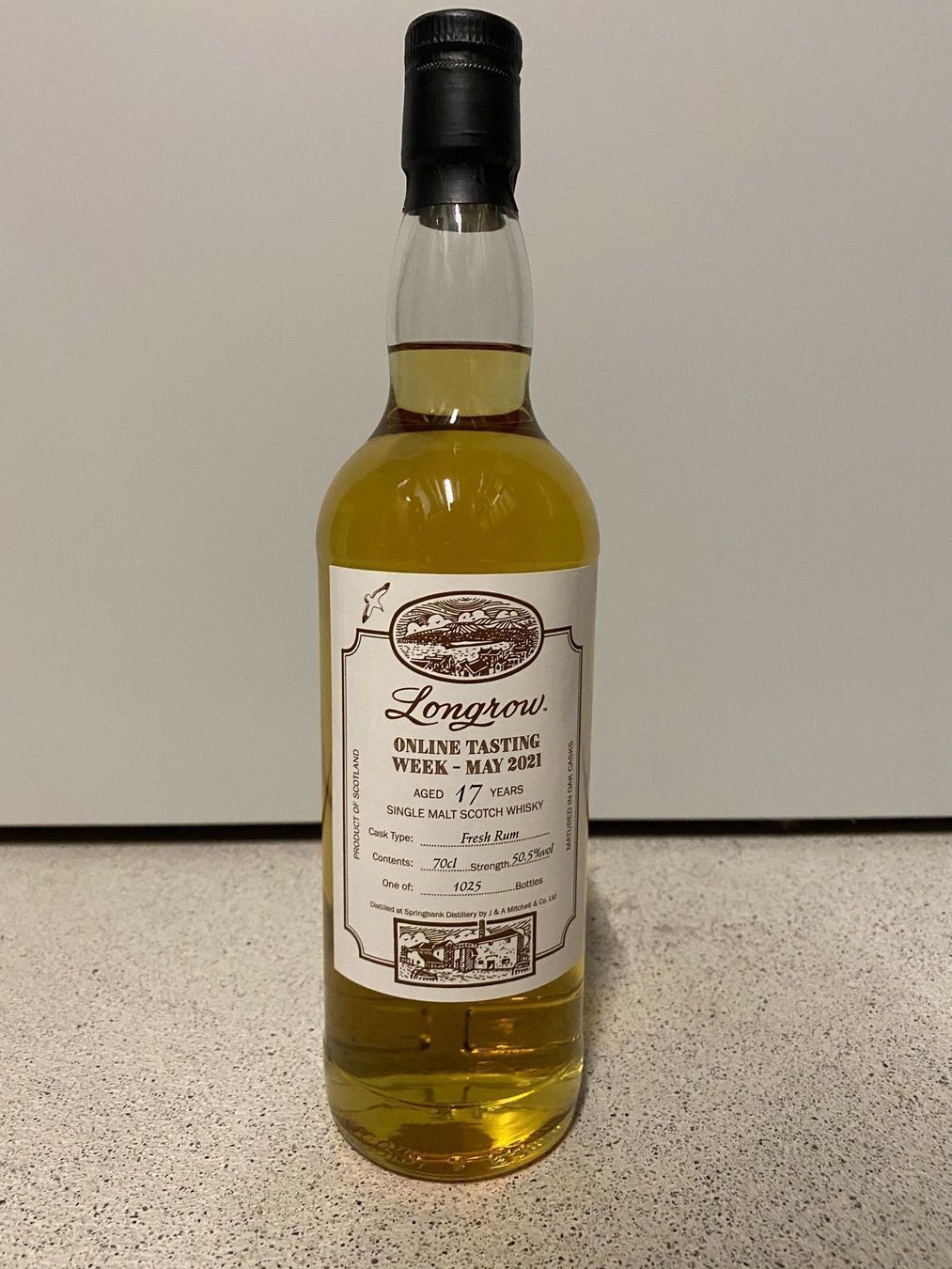 Longrow Bevande alcoliche: Longrow 17yo Fresh Rum Springbank – Nuovo e nell'imballaggio originale da Mönchaltorf venduto da Drammer