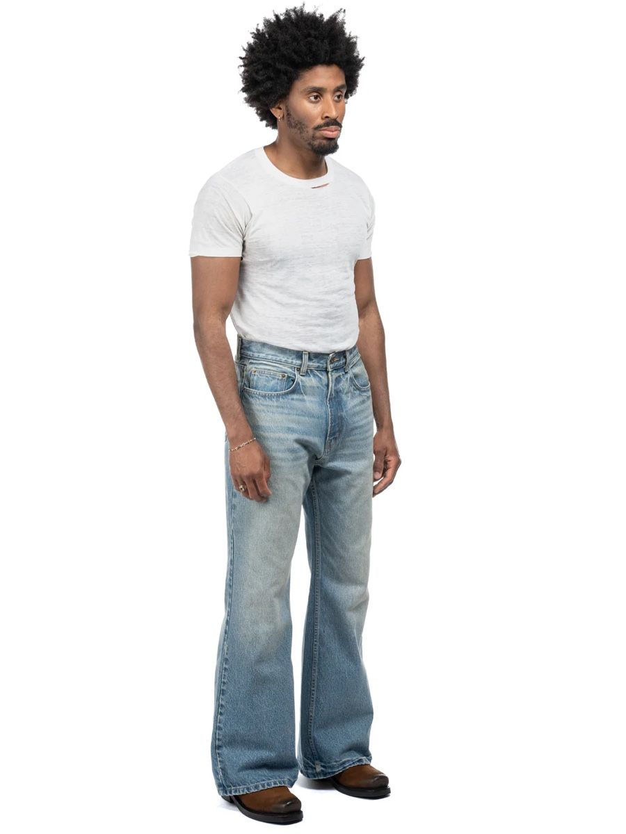 Jeans: Bare Knuckles Serge Loose Bootcut Jeans - Dusk Indigo – Nuovo (secondo la descrizione) da Wängi venduto da fashj4n 2