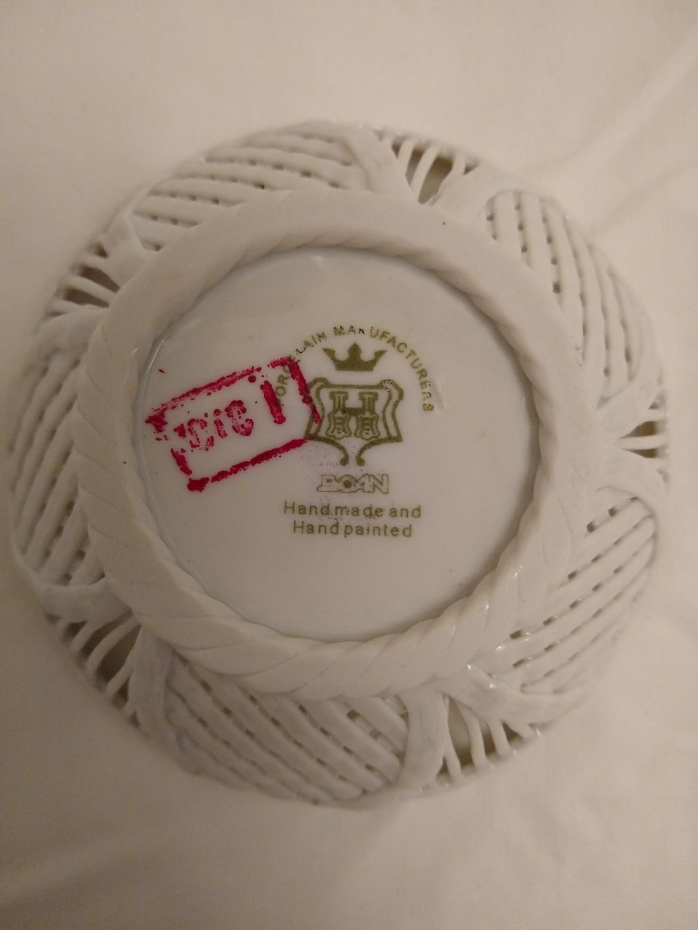 Set di piatti: 3 Porcelain Baskets, Hand Painted – Usato da Dübendorf venduto da LoRi-2026 7