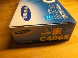 Samsung Toner CLT-C406S Cyan gebraucht in OVP