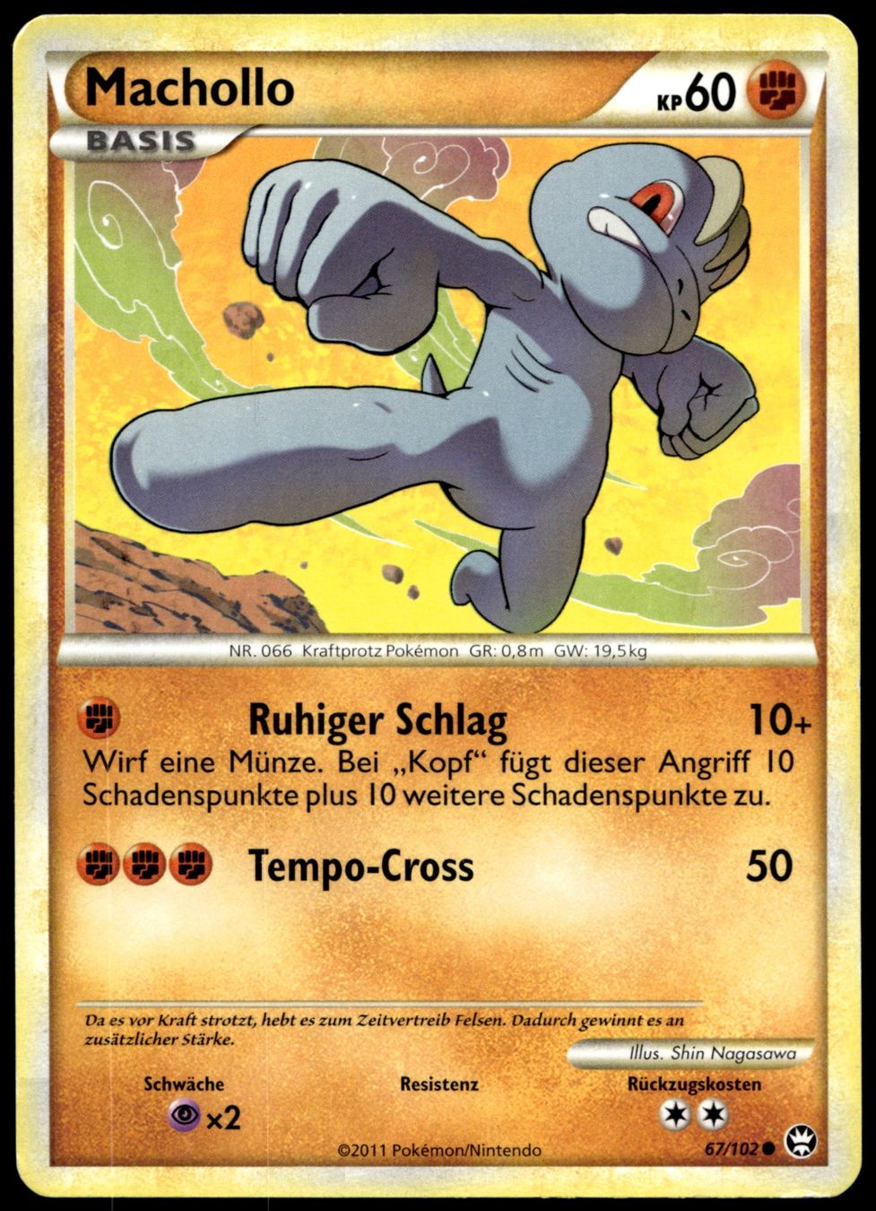 Pokémon Carte collezionabili: Machollo 67/102 Pokémon HGSS Triumphant  – Usato da Uster venduto da Madame_Cards