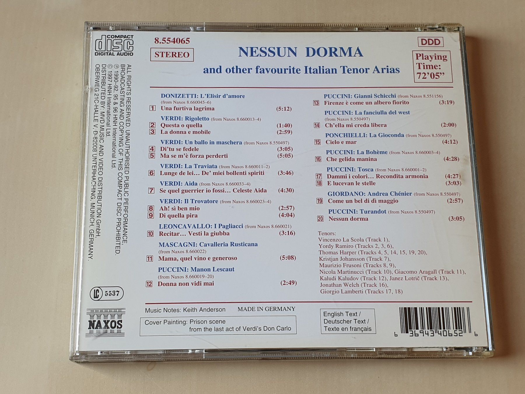 CDs: Nessun Dorma – D'occasion à Stansstad par collectorsshop 1