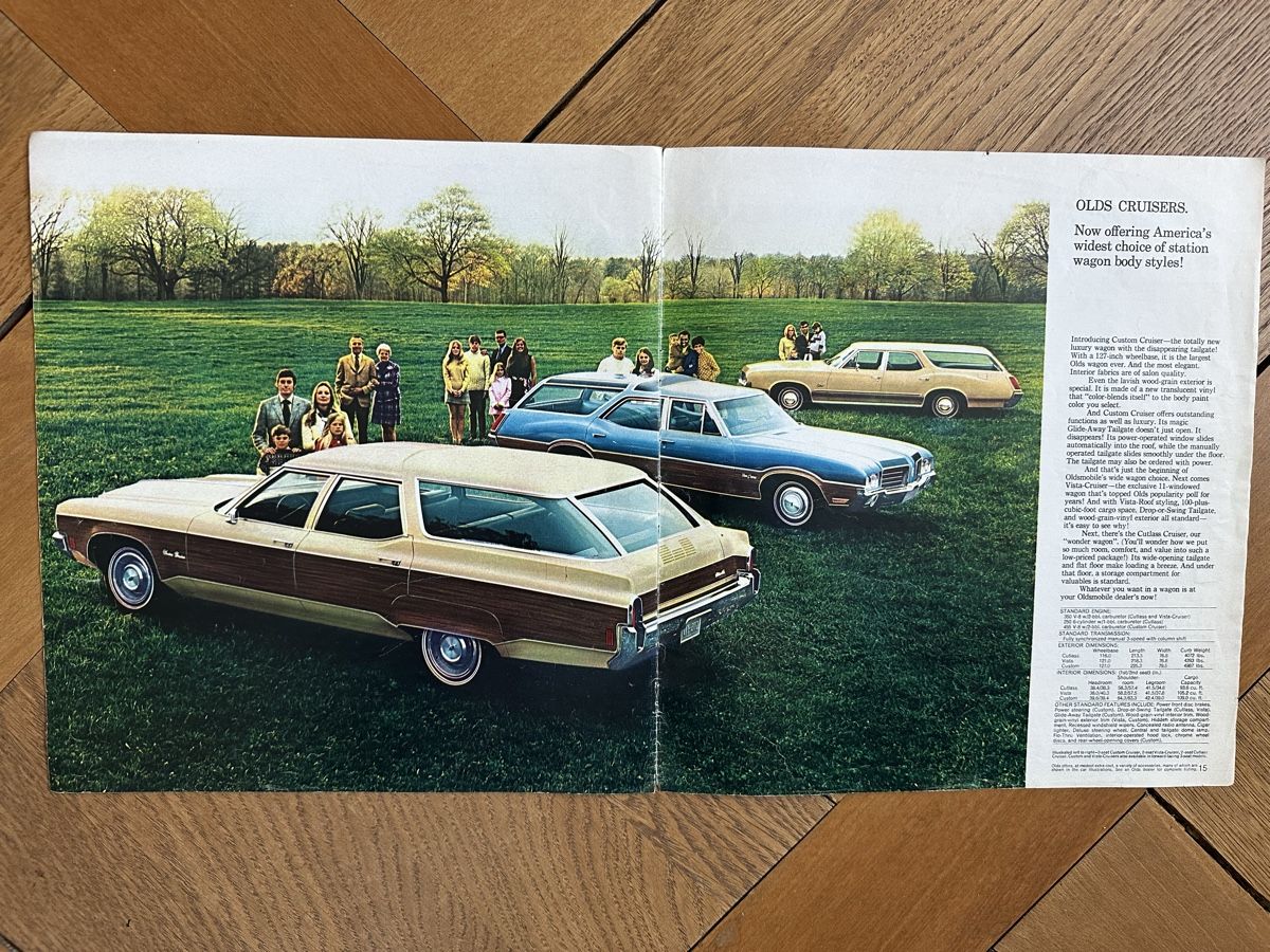 Oldsmobile Dokumente: Prospekt der 1971 Oldsmobile Modelle – Gebraucht aus Bern von 3636-agb 1