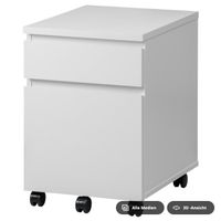IKEA MALM Schubladenelement auf Rollen, weiß, 42x59 cm