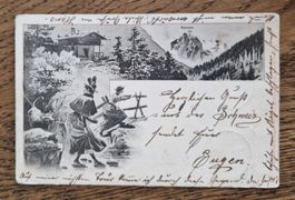 Gruss aus der Schweiz 1899, von Langenthal nach Stettin