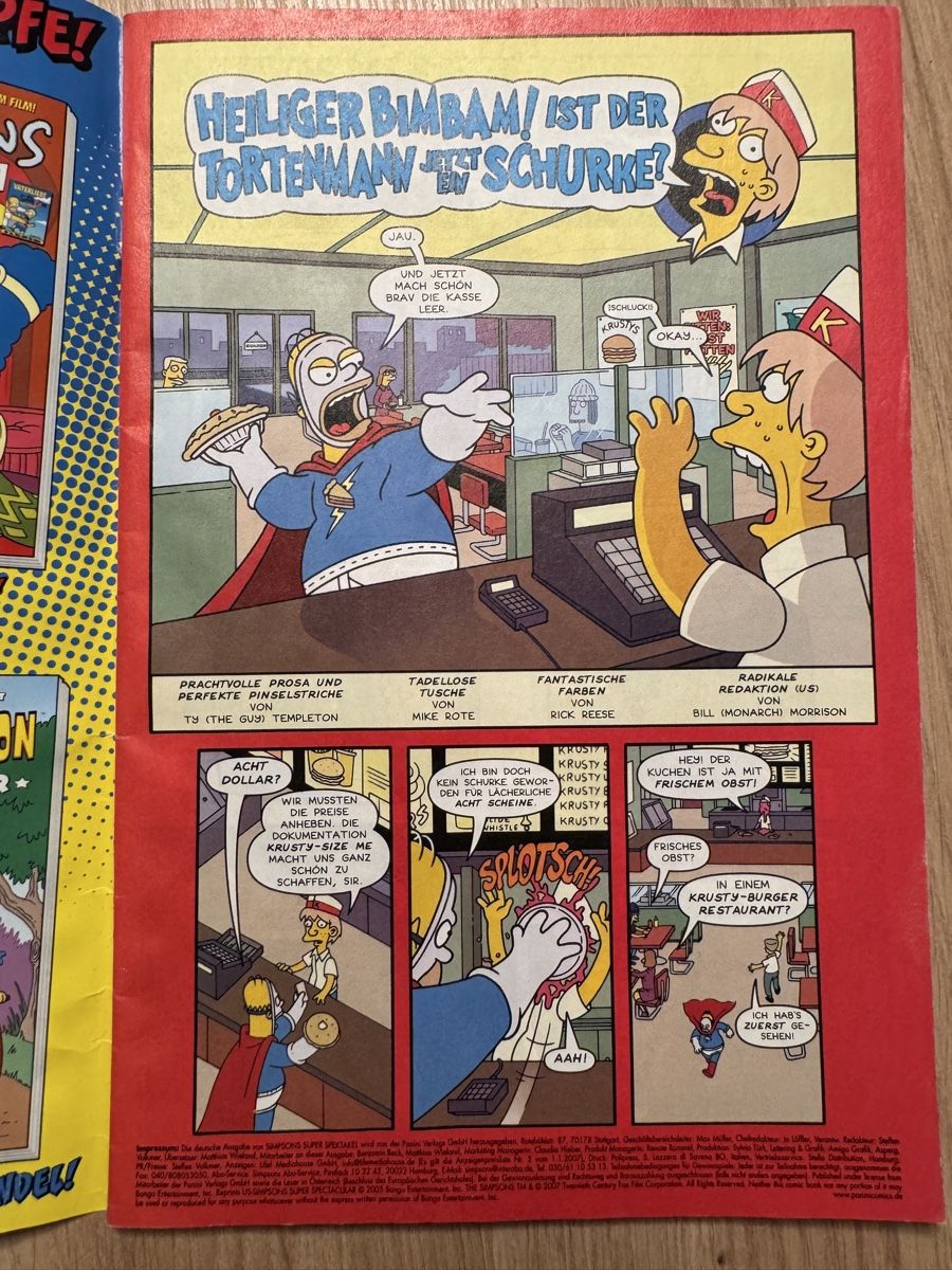 Comics: Simpsons Super Spektakel Comics 1 guter Zustand – Gebraucht aus Biberist von etesummer 3