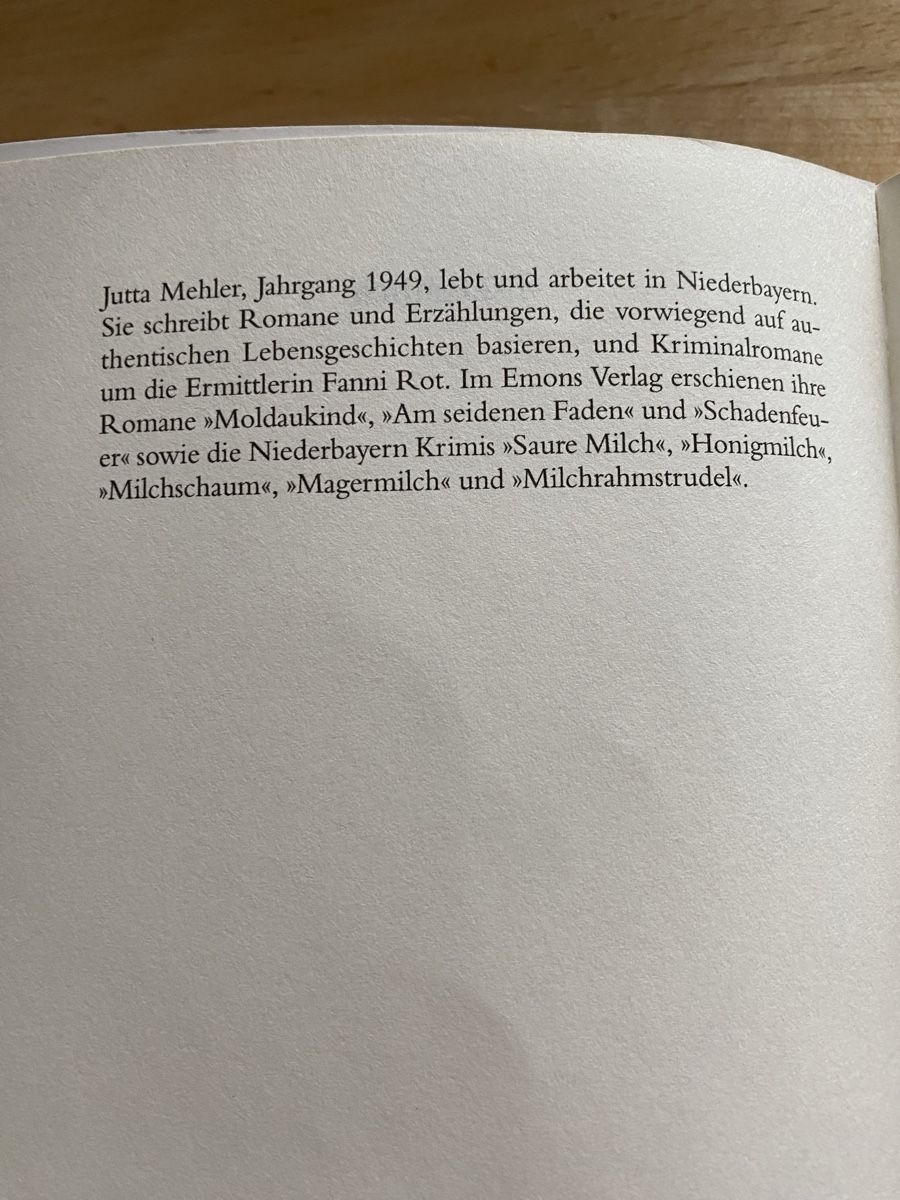 Bücher: Eselsmilch / Kriminalroman - Jutta Mehler – Gebraucht aus Schwarzenburg von Michellu 4