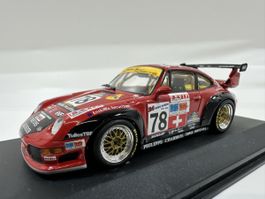 Porsche 911 GT2 1:43 24h du Mans, inkl. Acrylbox, MINICHAMPS
