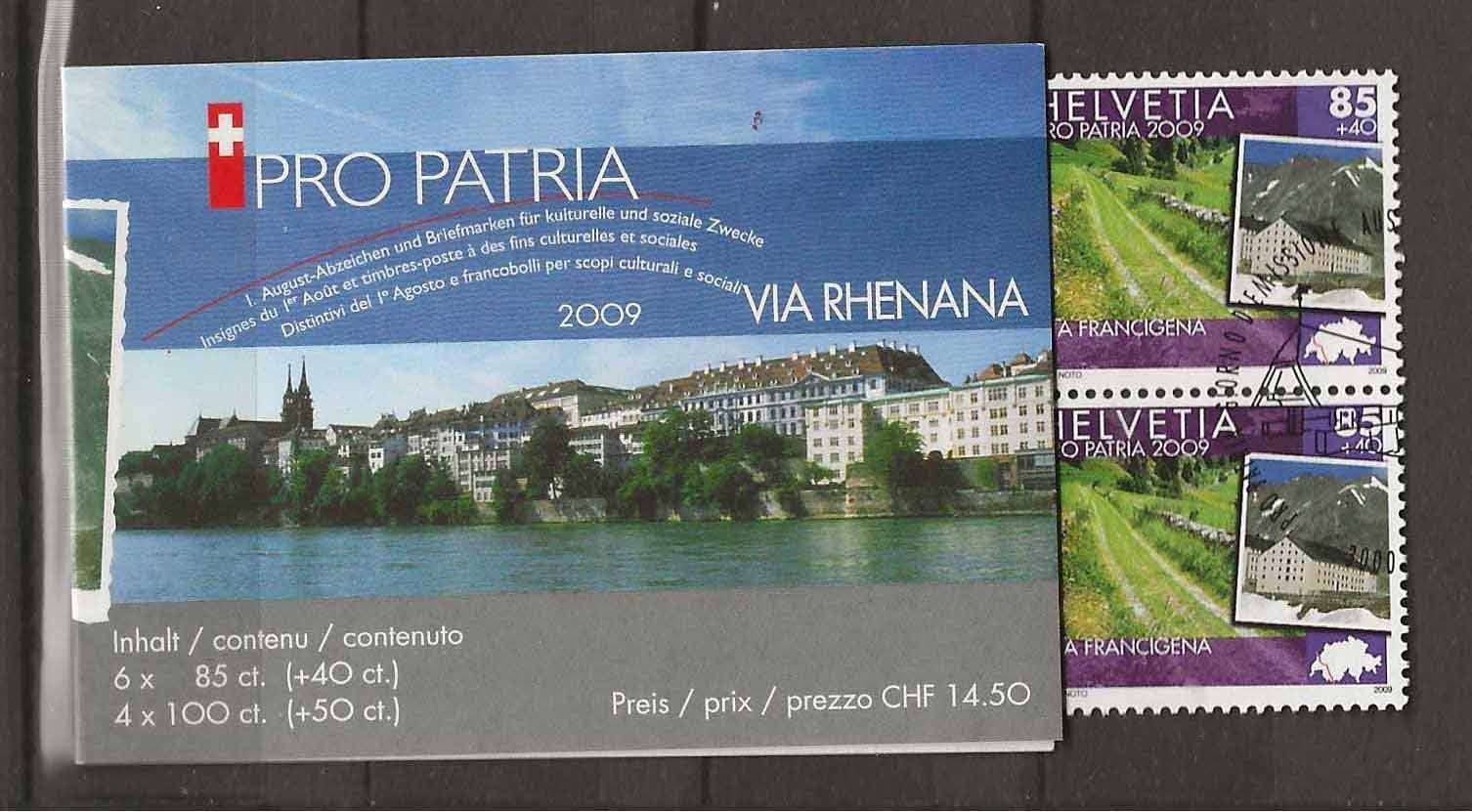 Tutti i francobolli: PPC2009 - Carnet Pro Patria 2009 1er j. – Usato da Trélex venduto da Phil_Albert