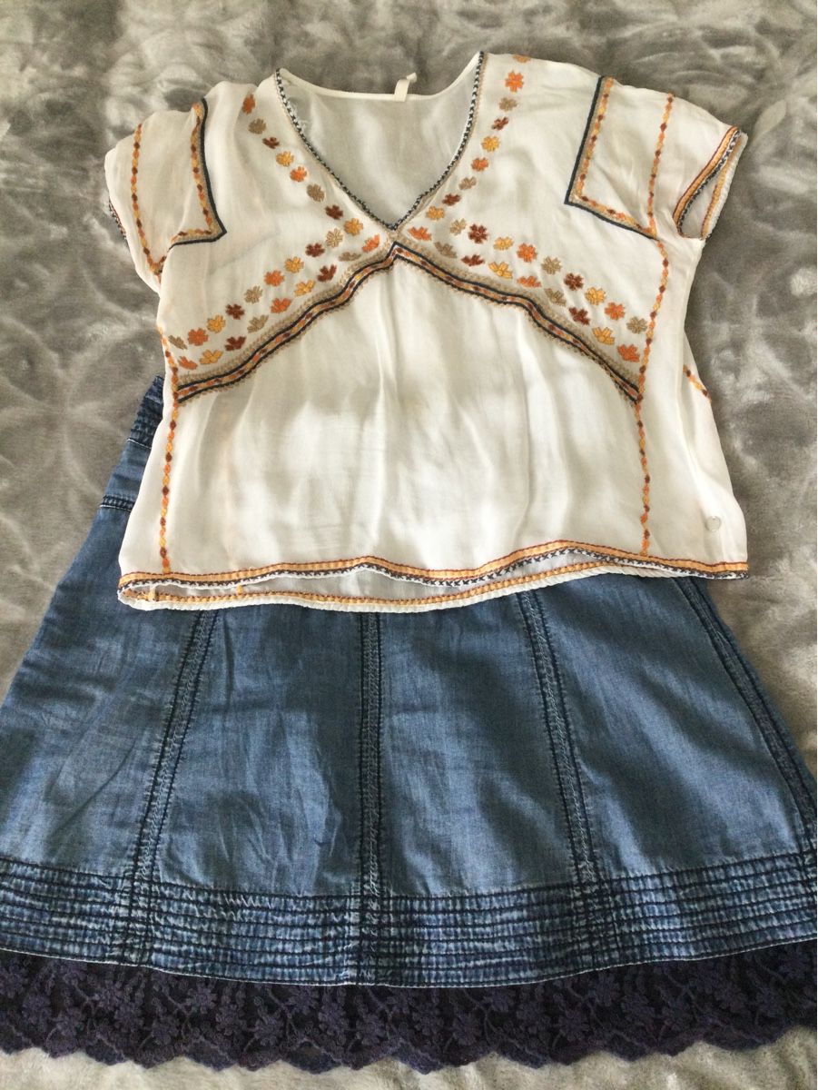 Gonne: Jeans Jupe mit Spitzen – Usato da Villnachern venduto da Anita2006 4