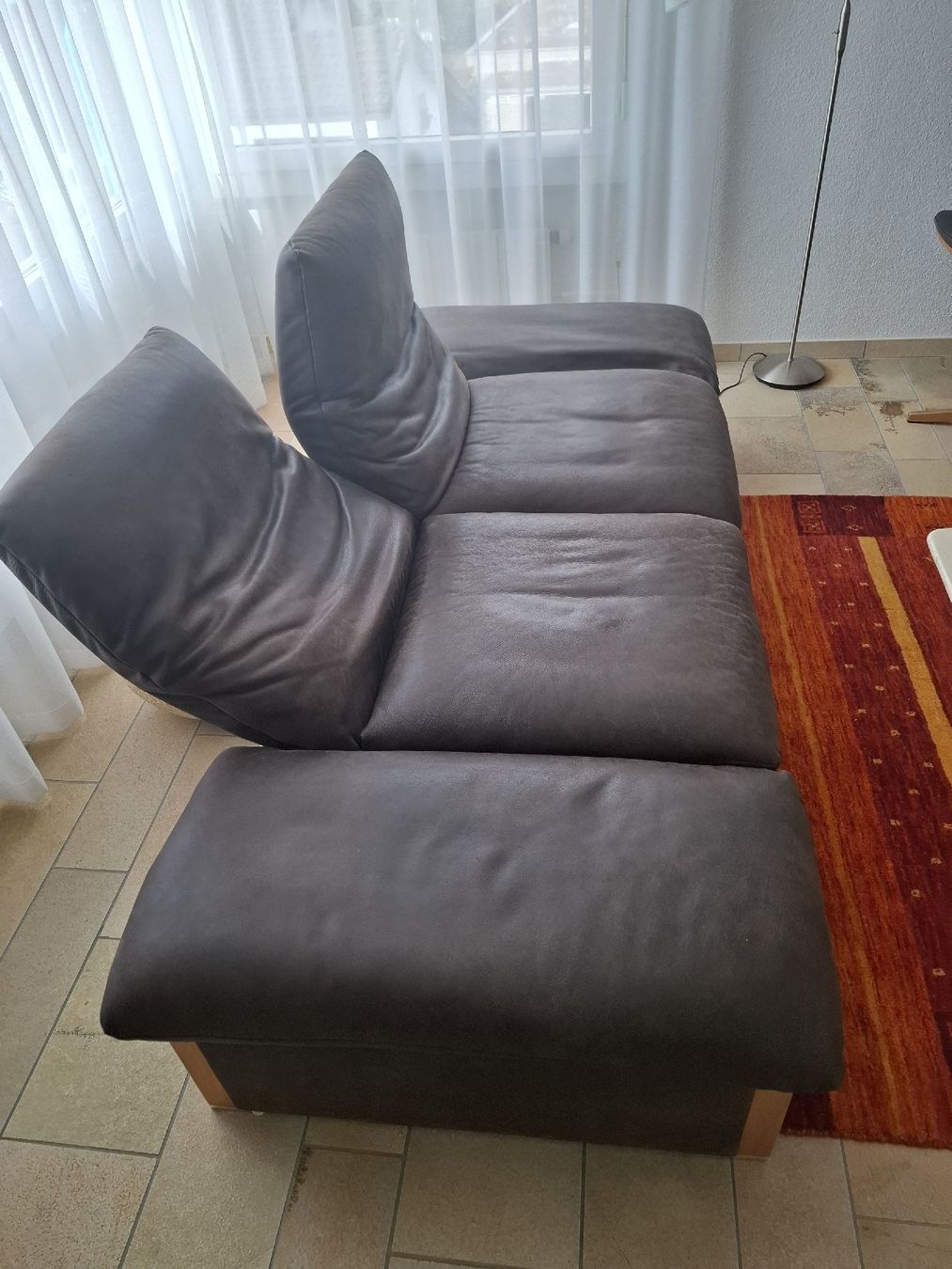 Sofas: Sofa Leder dunkelgrau gebraucht – Gebraucht aus Buus von Nambo 3