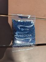 Preciosa Rocailles lila blau Perlen Perles im 50g Tütchen