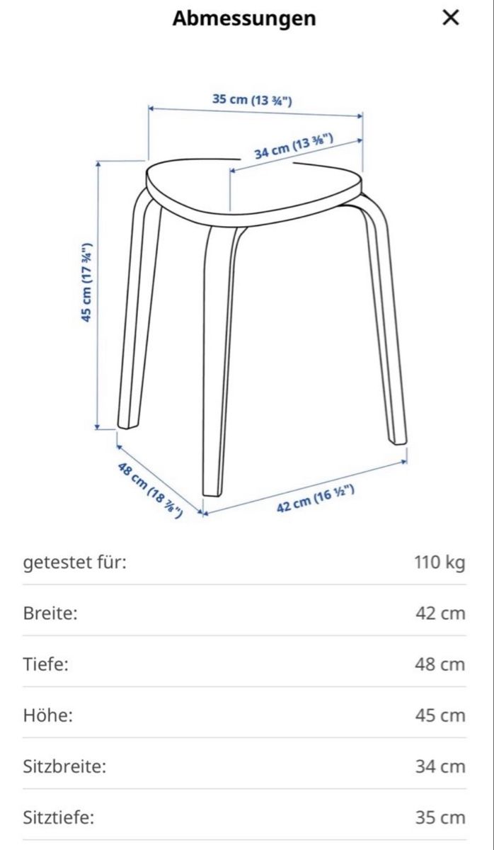 Hocker: Hocker IKEA Kyrre elfenbeinweiss – Gebraucht aus Volketswil von julena2910 3