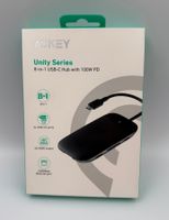 AUKEY CB-C71 Unity USB-C Hub 8-in-1 - NEU & OVP!