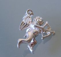 Silber 925 Amor Charm Anhänger 27 mm