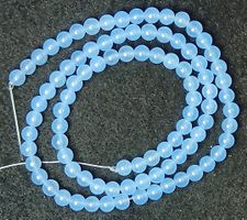 1 Strang echte natürliche 1AA Aquamarin Perlen 4 mm.