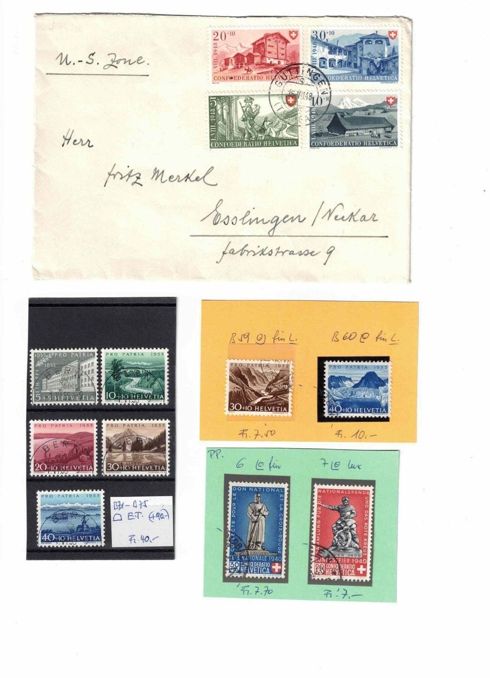 Tous les timbres: PP Sammlung mit Zugabe !! – D'occasion à Bibern SH par hei_7hwj 2