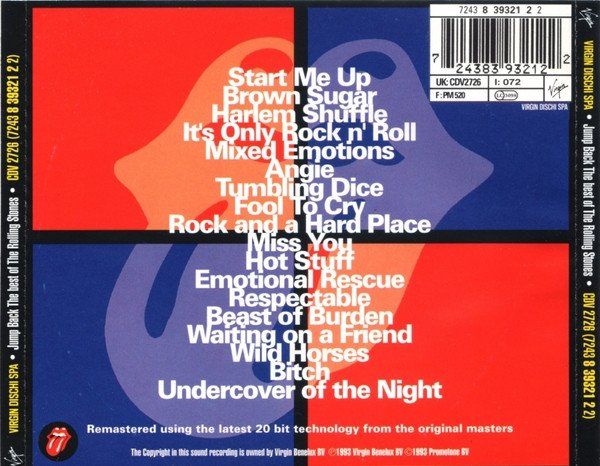 CD: CD Rolling Stones - Jump back 71-93 (1993) – Usato da Möriken AG venduto da mineralia 1