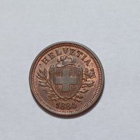 1 Rappen 1884 stgl