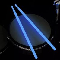 Fluoreszierende Schlagzeugstöcke - 1 Paar - Blau