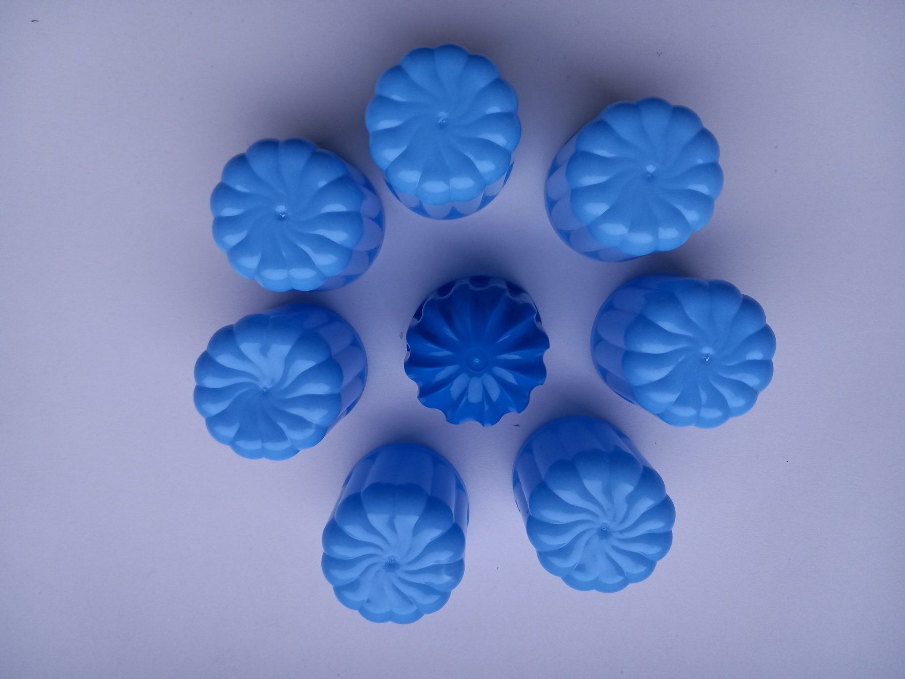 Contenitori & Simili: 10 x Rosetten-Förmchen /Deckel blau neu – Nuovo (secondo la descrizione) da Oensingen venduto da SpiPhEg46 1