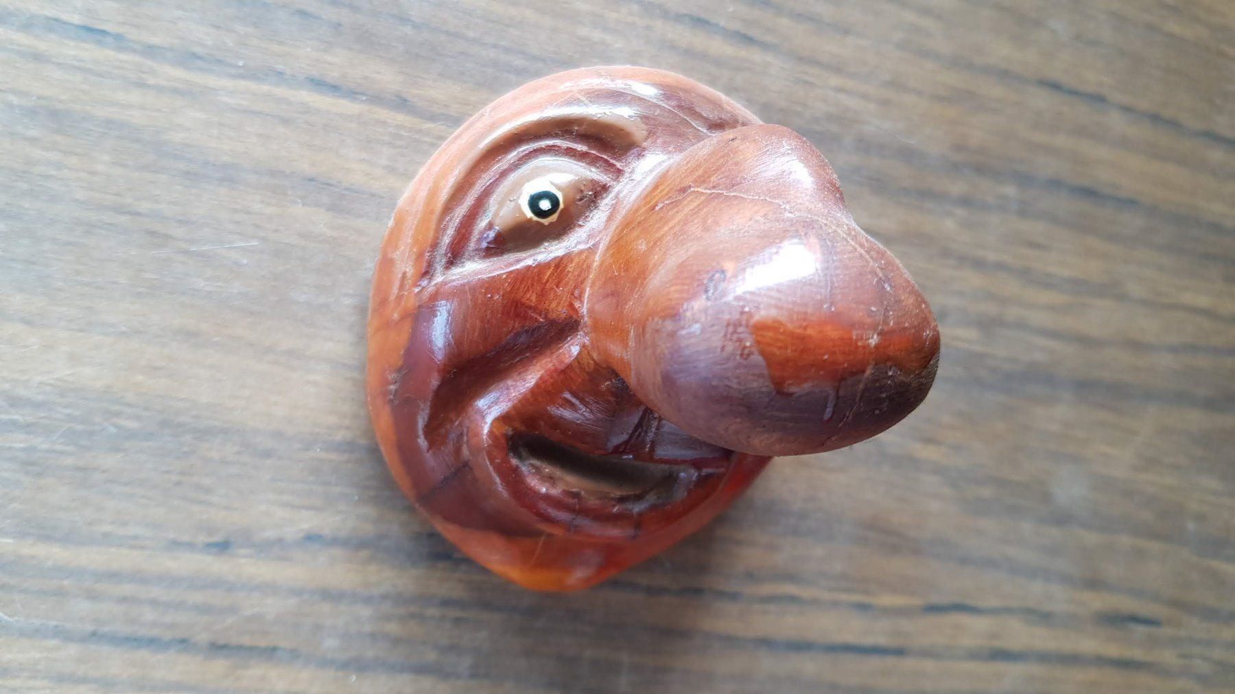 Sculture & Statue: Holzfigur geschnitzt Humor "grosse Nase" – Usato da Mörschwil venduto da antiksalon 5