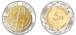 2002. 5 FR. 400 ans de l'Escalade de Genève, 1602-2002.