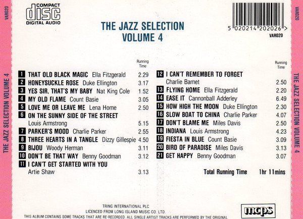CD: set 4CD's -Adderley, Davis, Parker, Cole, Barnet, Horne, – Usato da Unterbäch venduto da xazuq 5