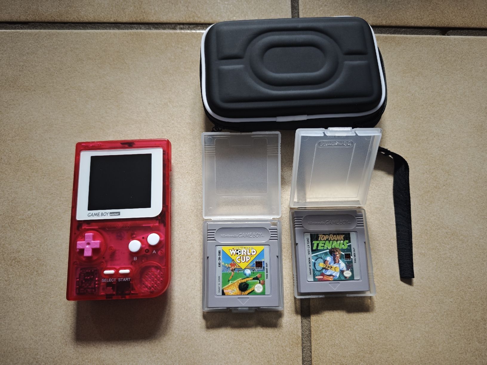 Nintendo Console: Game Boy Pocket mit IPS LED Bildschirm  – Usato da Leibstadt venduto da Rova