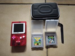 Game Boy Pocket mit IPS LED Bildschirm 