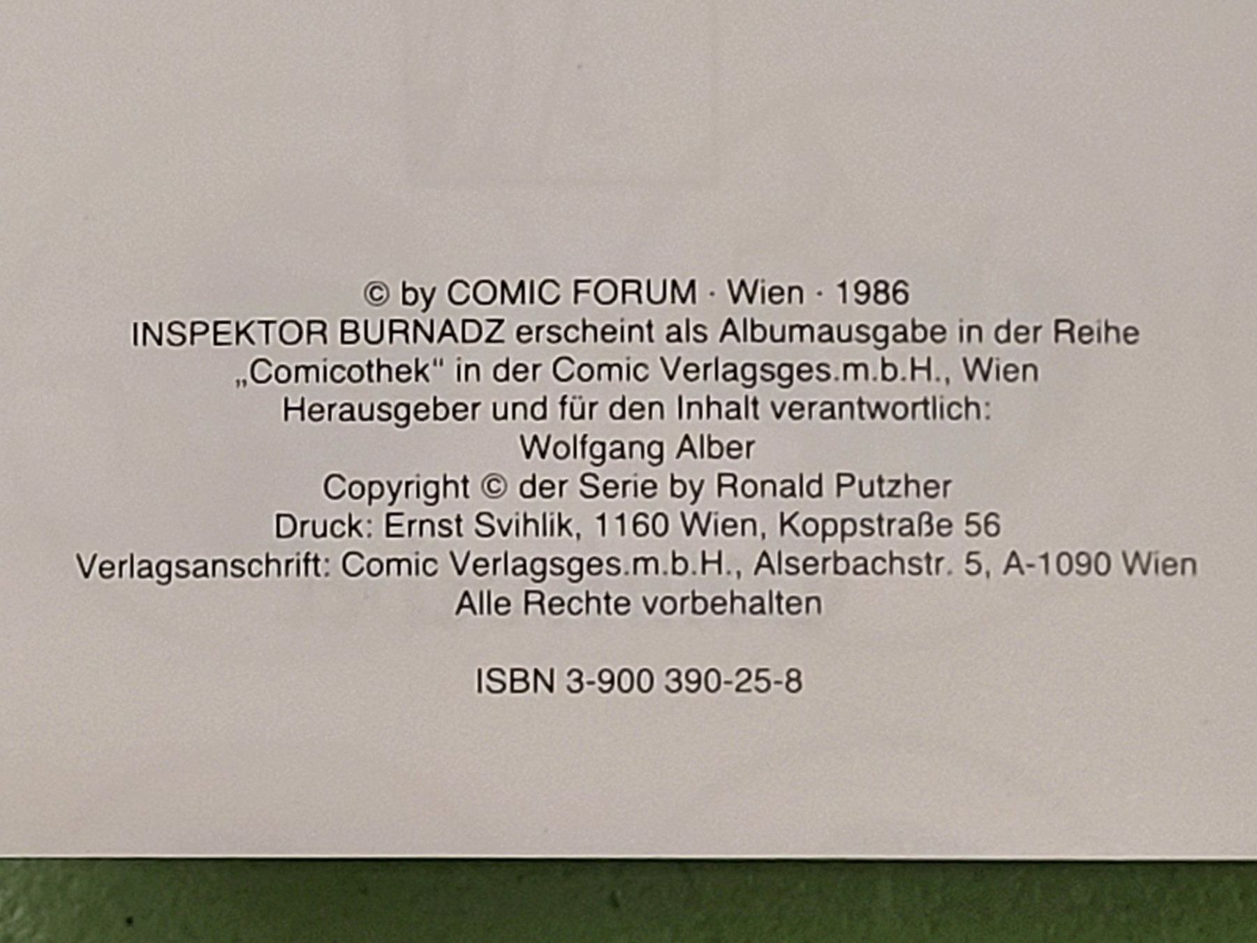 Fumetti: Comix: Inspektor Burnadz – Usato da Uster venduto da gurust 2