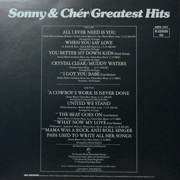 Vinyles: Sonny & Cher: Greatest Hits LP – Neuf (Voir description) à Steinhausen par Vilivinili 1