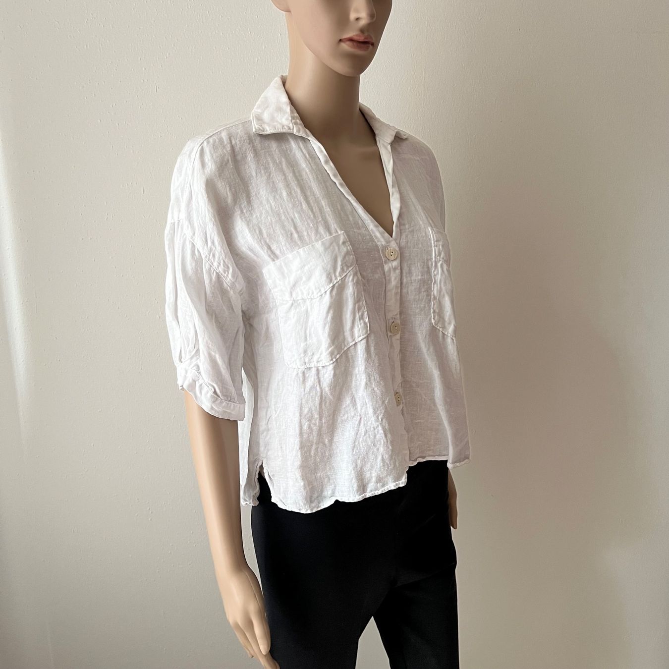 Zara Blusen: ZARA Leinenbluse weiss 🤍 – Gebraucht aus zürich von vintage12 6