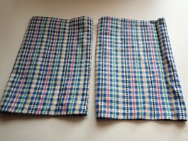 Armstulpen kariert, selbst genäht 
