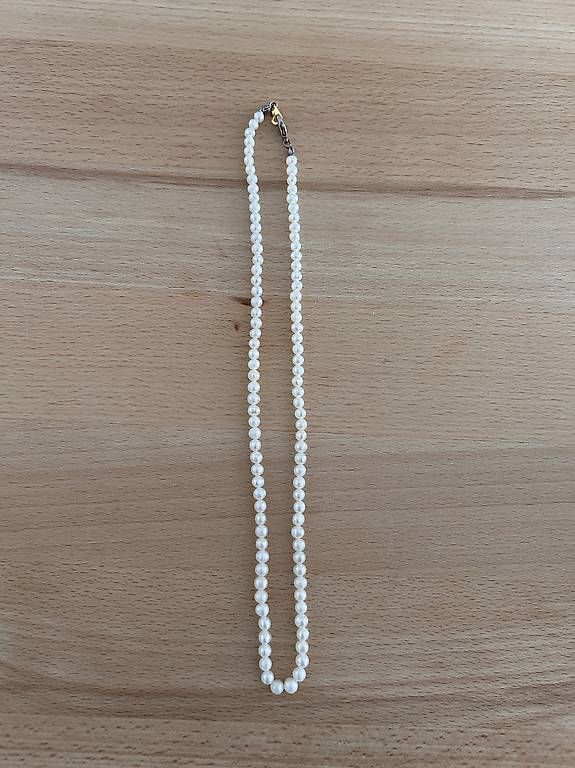 Catenine: Echte Perlenkette mit Goldverschluss (45 cm) – Usato da Baden venduto da tha_28h7