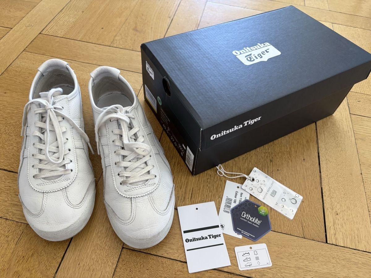 Onitsuka Scarpe da uomo: Onitsuka Tiger Mexico 66 white/white Gr. 42.5 – Nuovo (secondo la descrizione) da Männedorf venduto da artheMISS